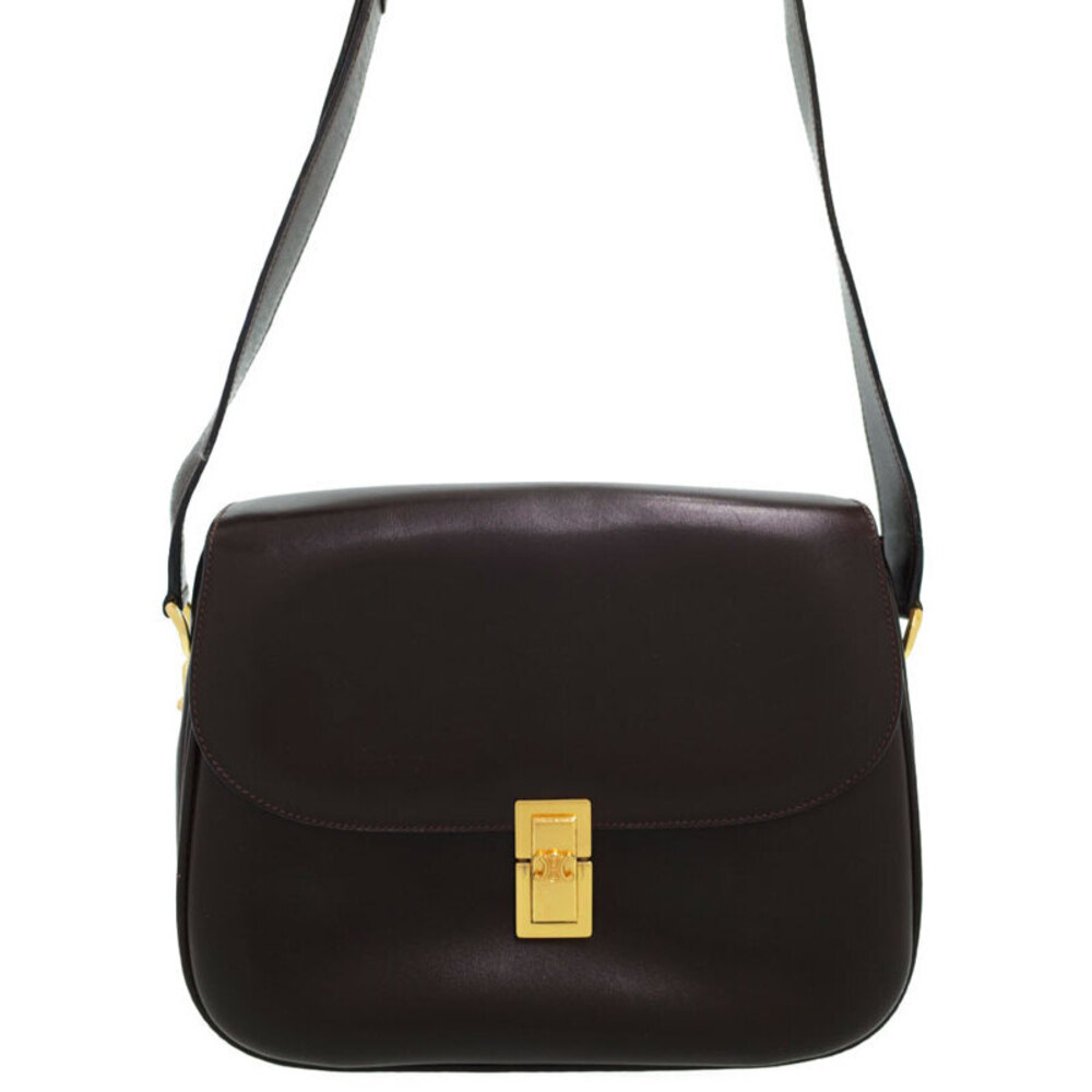 Celine Trotteur Shoulder Bag box Black